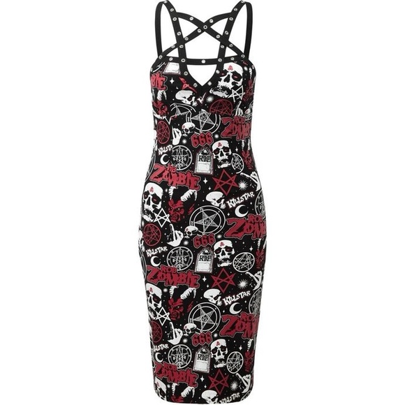 ROB ZOMBIE: DEMONOID
MIDI DRESS(BLACK) M - Picture 2 of 8